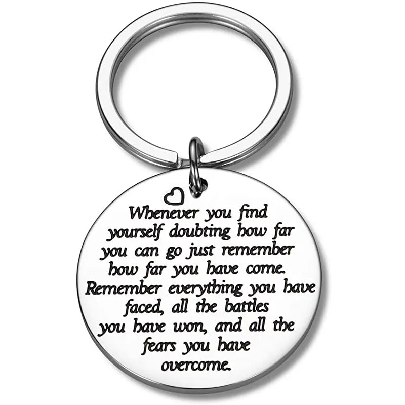 Keychain for Women MenSurvivor Awareness Gift inspirational Stay Strong Gift